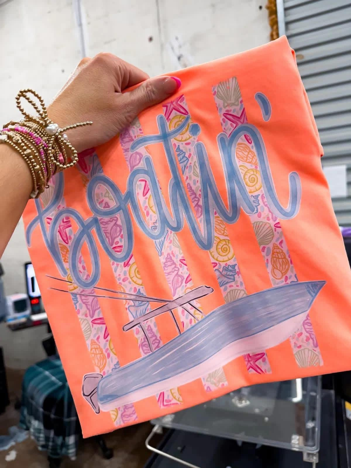 Boatin’ Summer Comfort Colors Graphic Tee