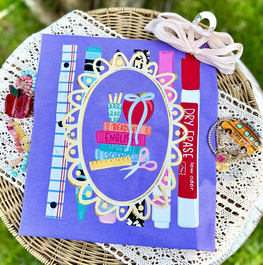 Teach Supplies Doodle Graphic Tee Comfort Colors