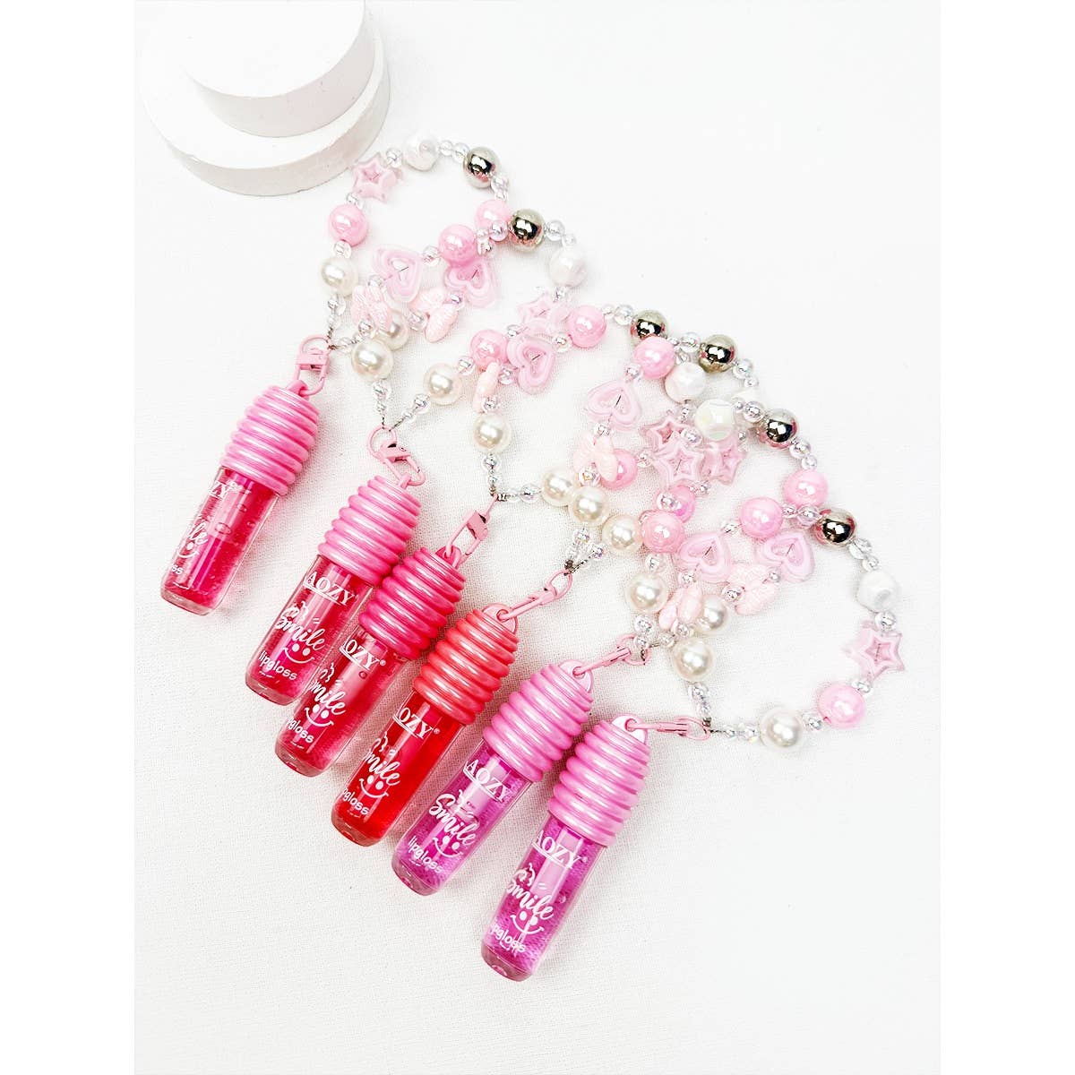 Adorable Honey Lip Gloss with Charms: MIX COLOR / ONE(24)
