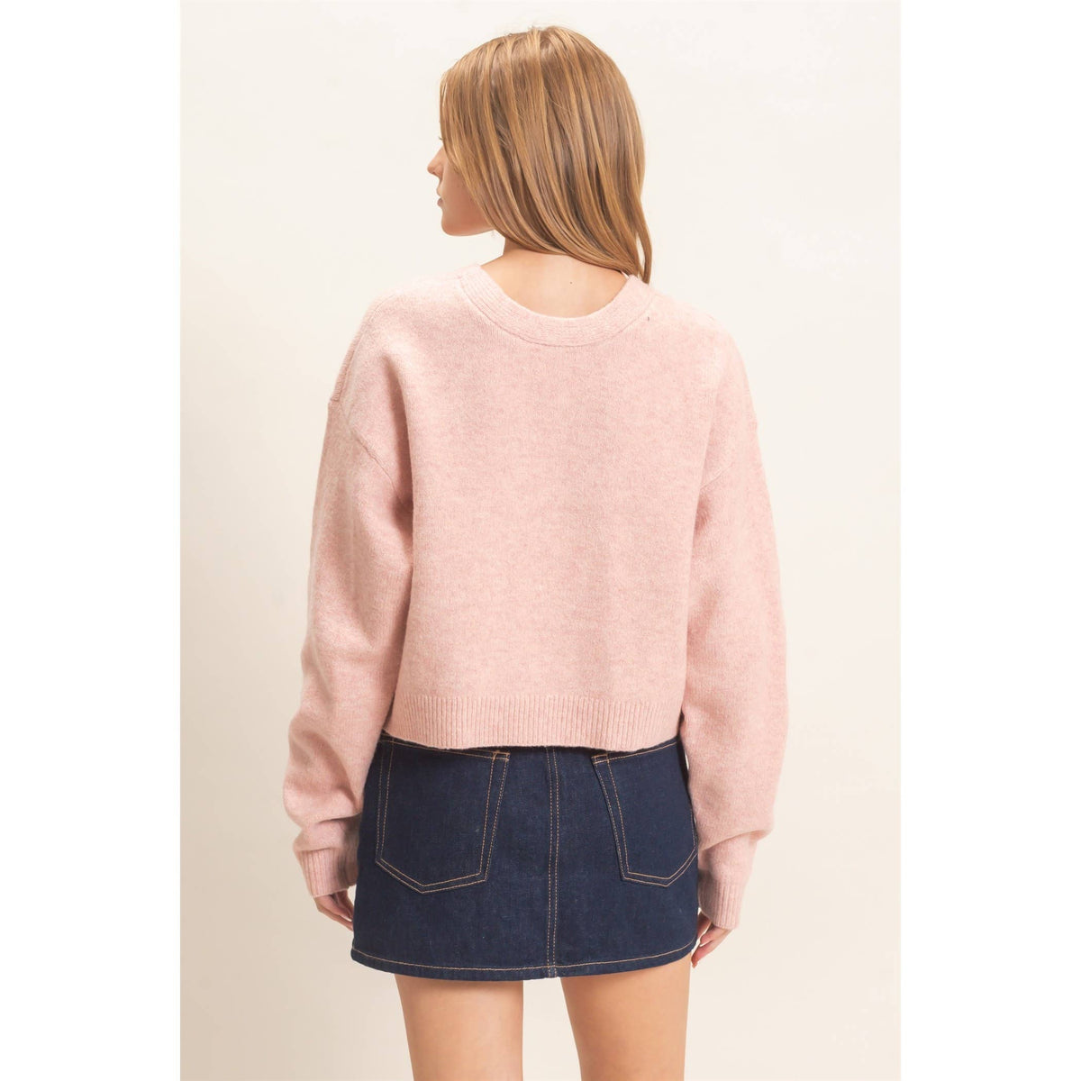 Bow Tie Sweater Black