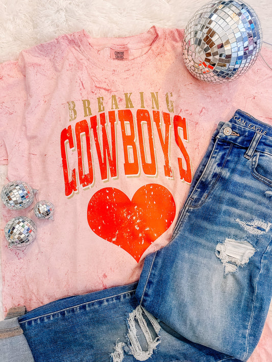 Breaking Cowboy Hearts Comfort Colors Graphic Tee