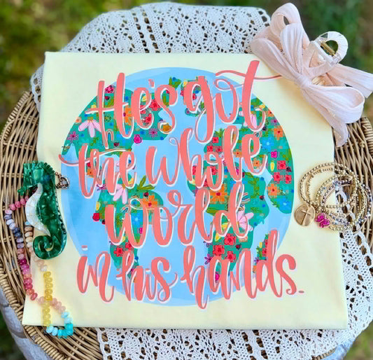 Whole Wide World Faith Comfort Colors Graphic Tee