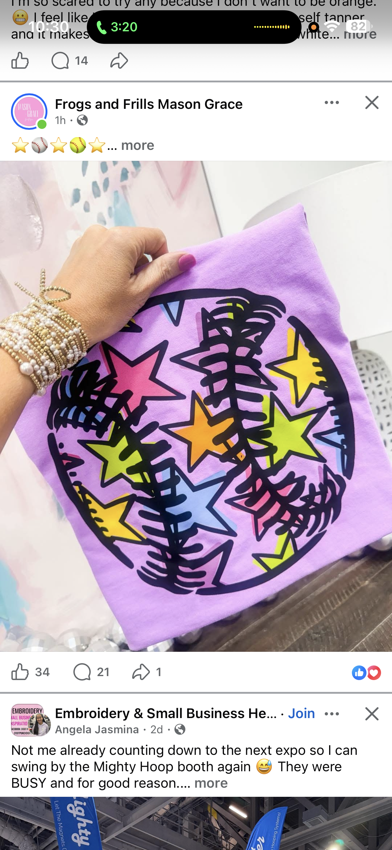 Neon Stars Baseball Comfort Colors Graphic Tee