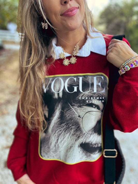 Vogue Christmas Crewneck