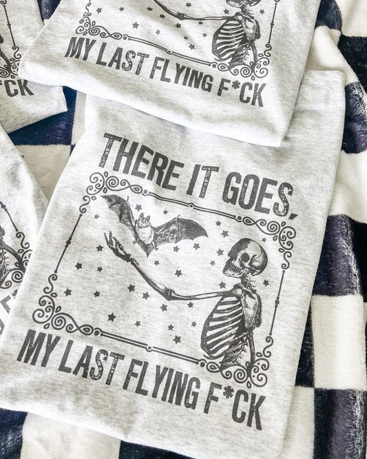Last Flying F Halloween Snarky Funny Graphic Tee