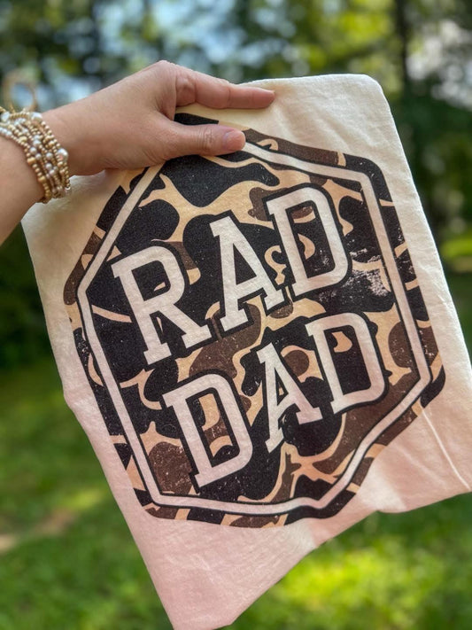 Camo Rad Dad Men's Graphic Tee