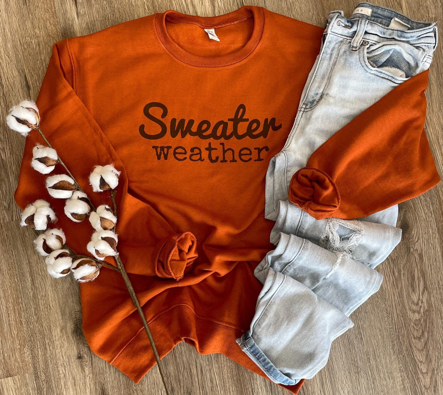 Sweater Weather Rust Sweatshirt