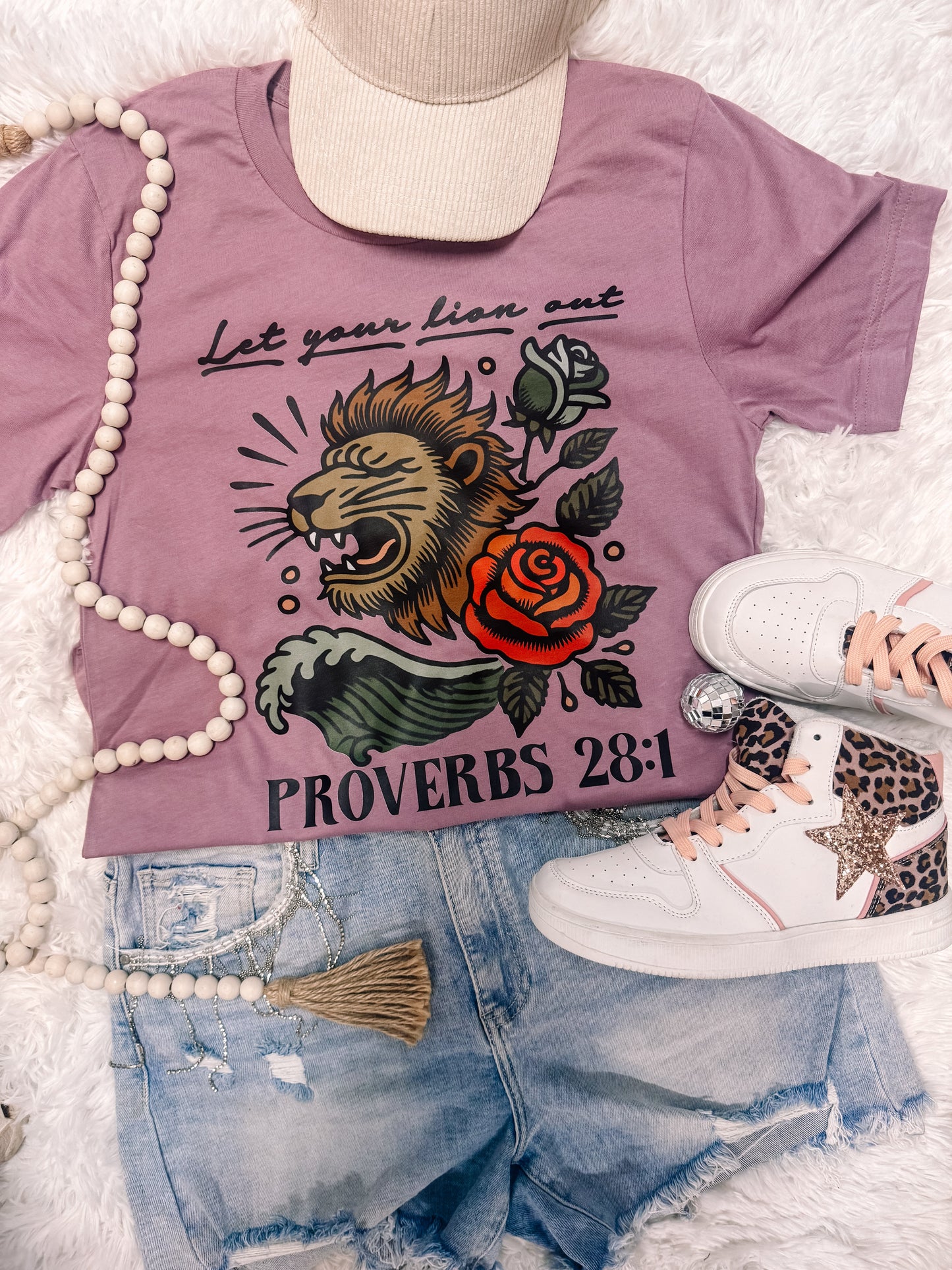 Let Your Lion Out Faith Graphic Tee
