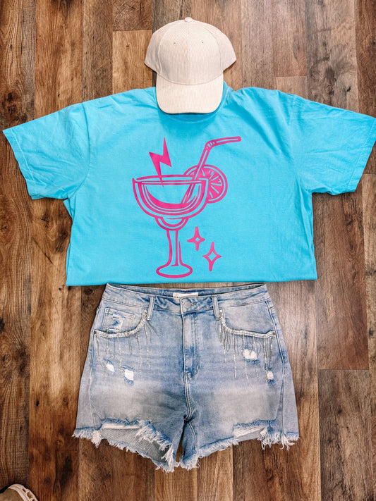 Margarita Pink Summer Comfort Colors Graphic Tee