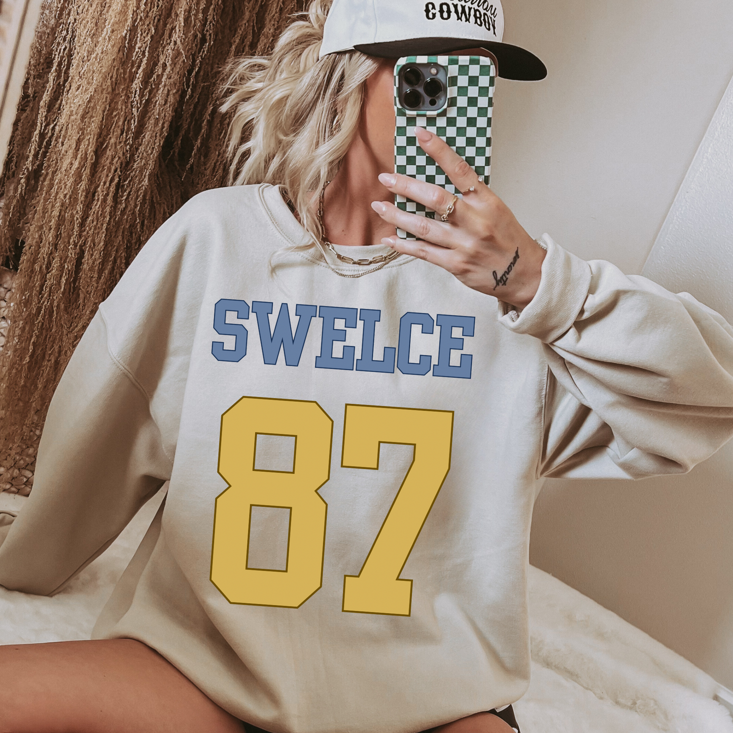 Swel(ce) 87 Blue Varsity Sweatshirt