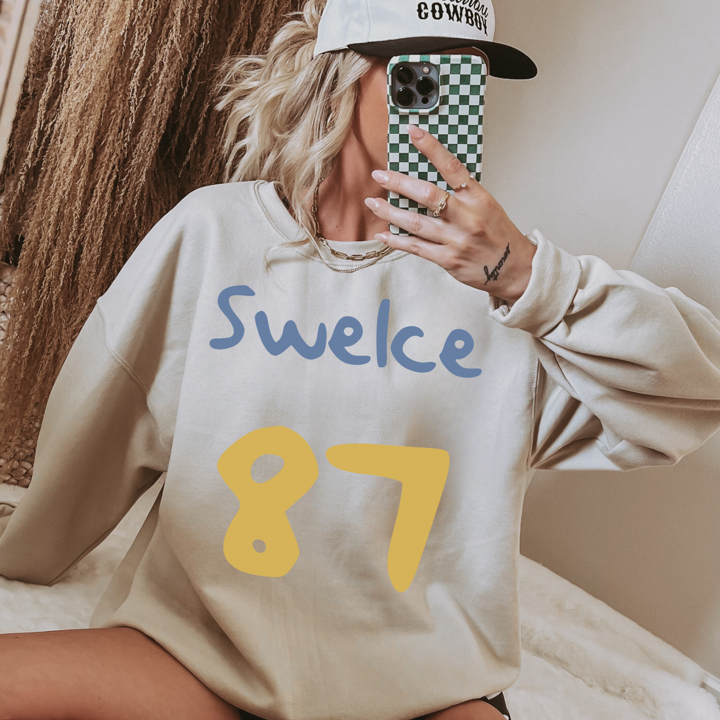 Swel(ce) 87 Blue Doodle Sweatshirt