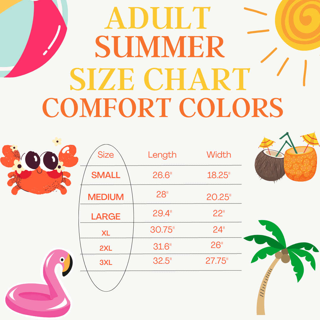 Its Summer Time Summer Comfort Colors Graphic Tee