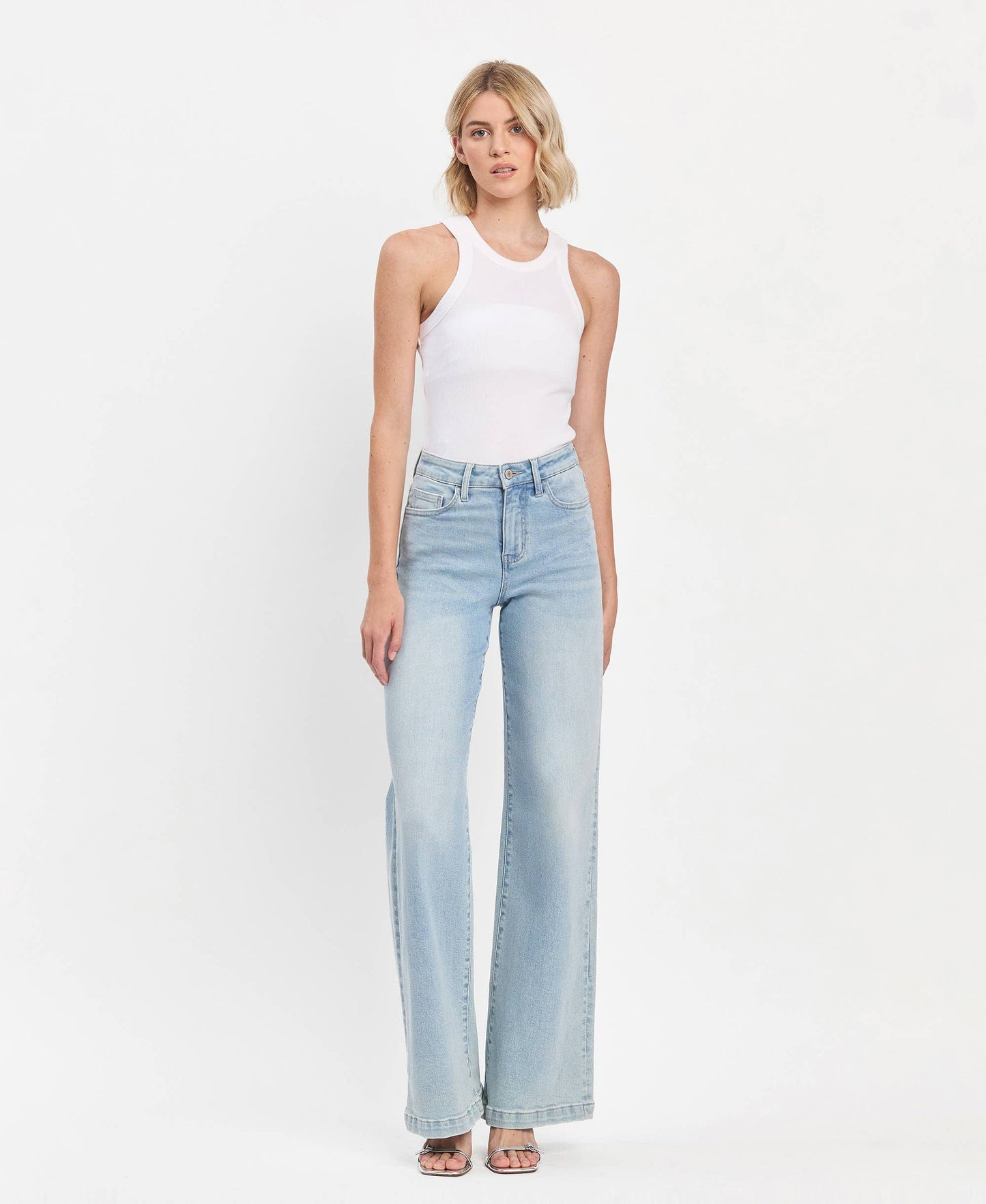 Full Length Wide Leg Jeans