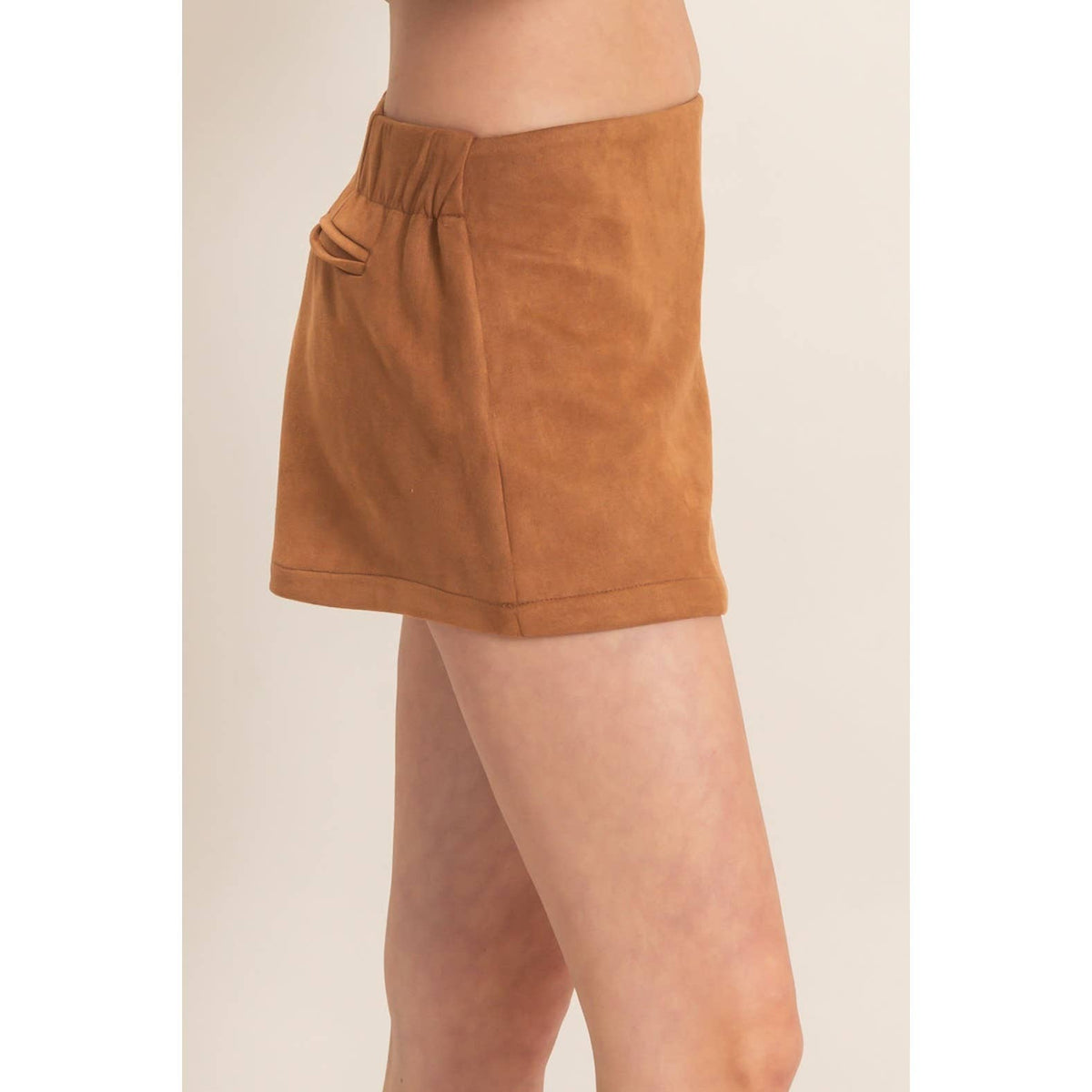 Suede Skort