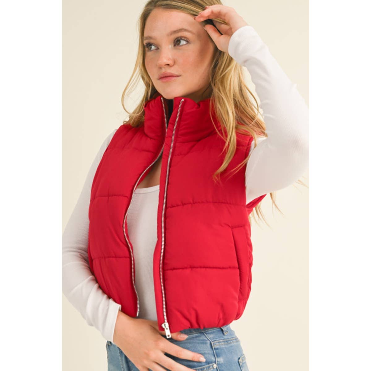 Outerwear Vest Red