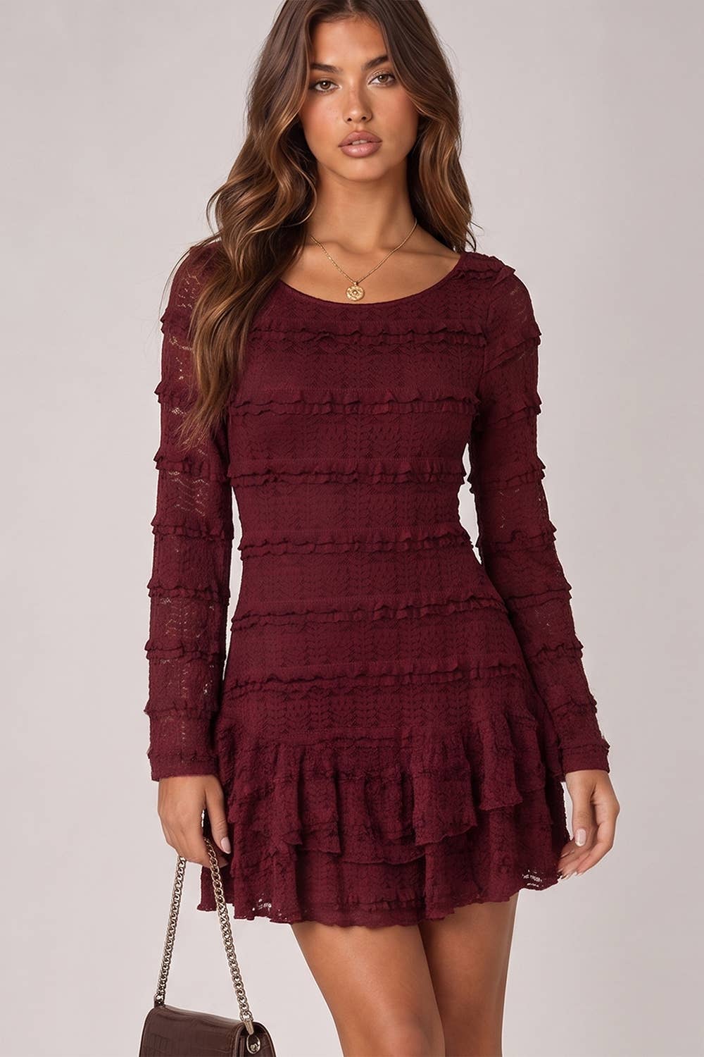 Lace Ruffle Dress