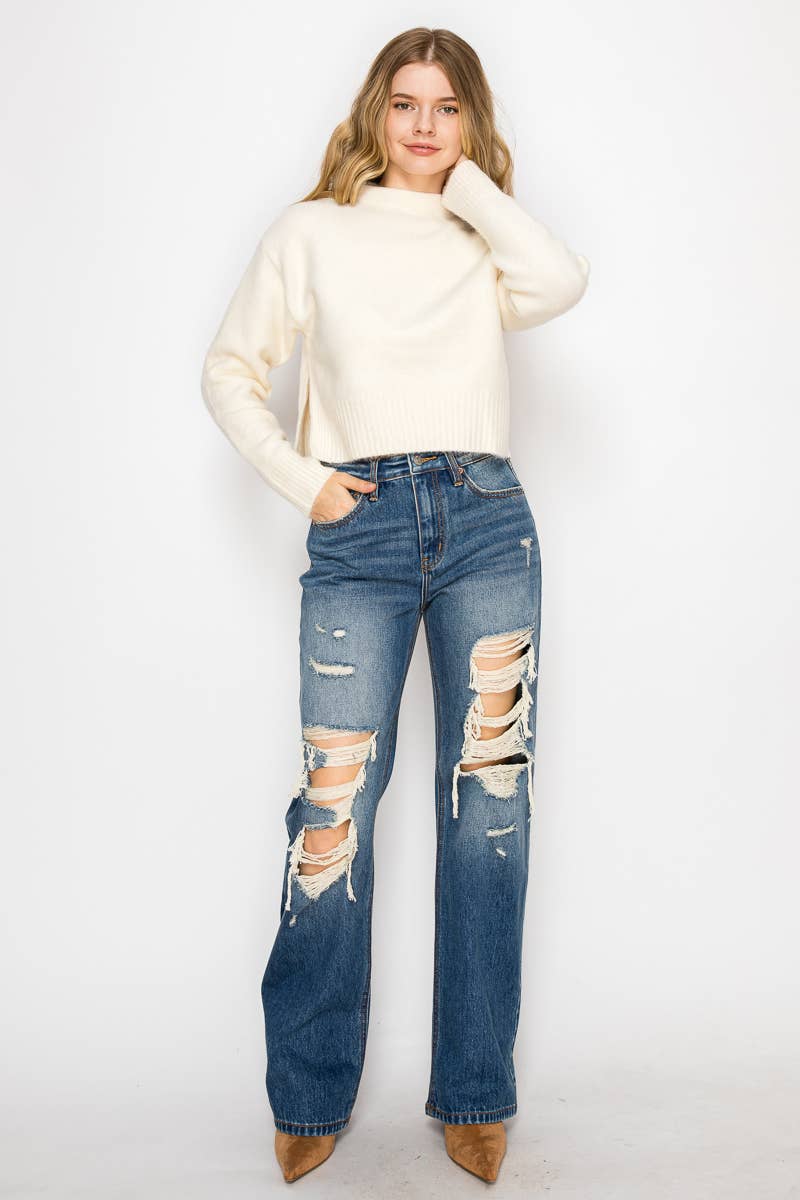 RELAXED FLARE JEANS
