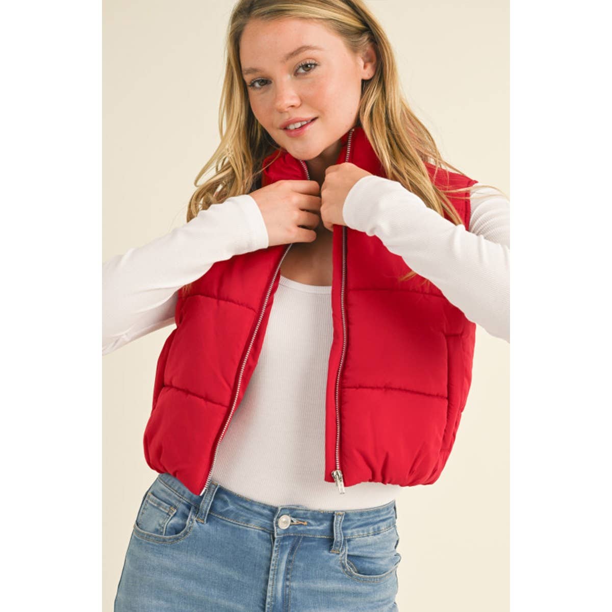 Outerwear Vest Red