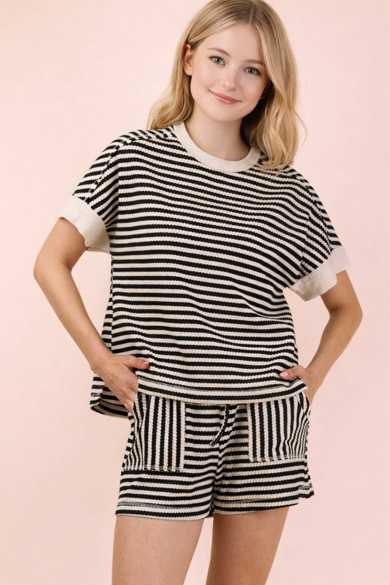 Striped Comfy Knit Set