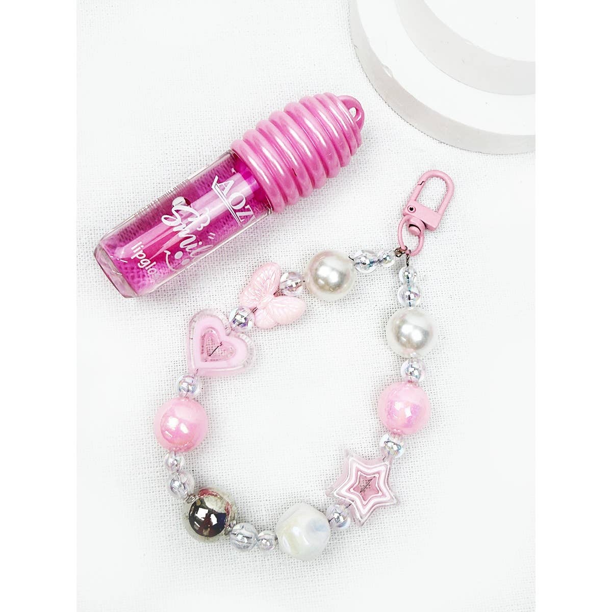 Adorable Honey Lip Gloss with Charms: MIX COLOR / ONE(24)