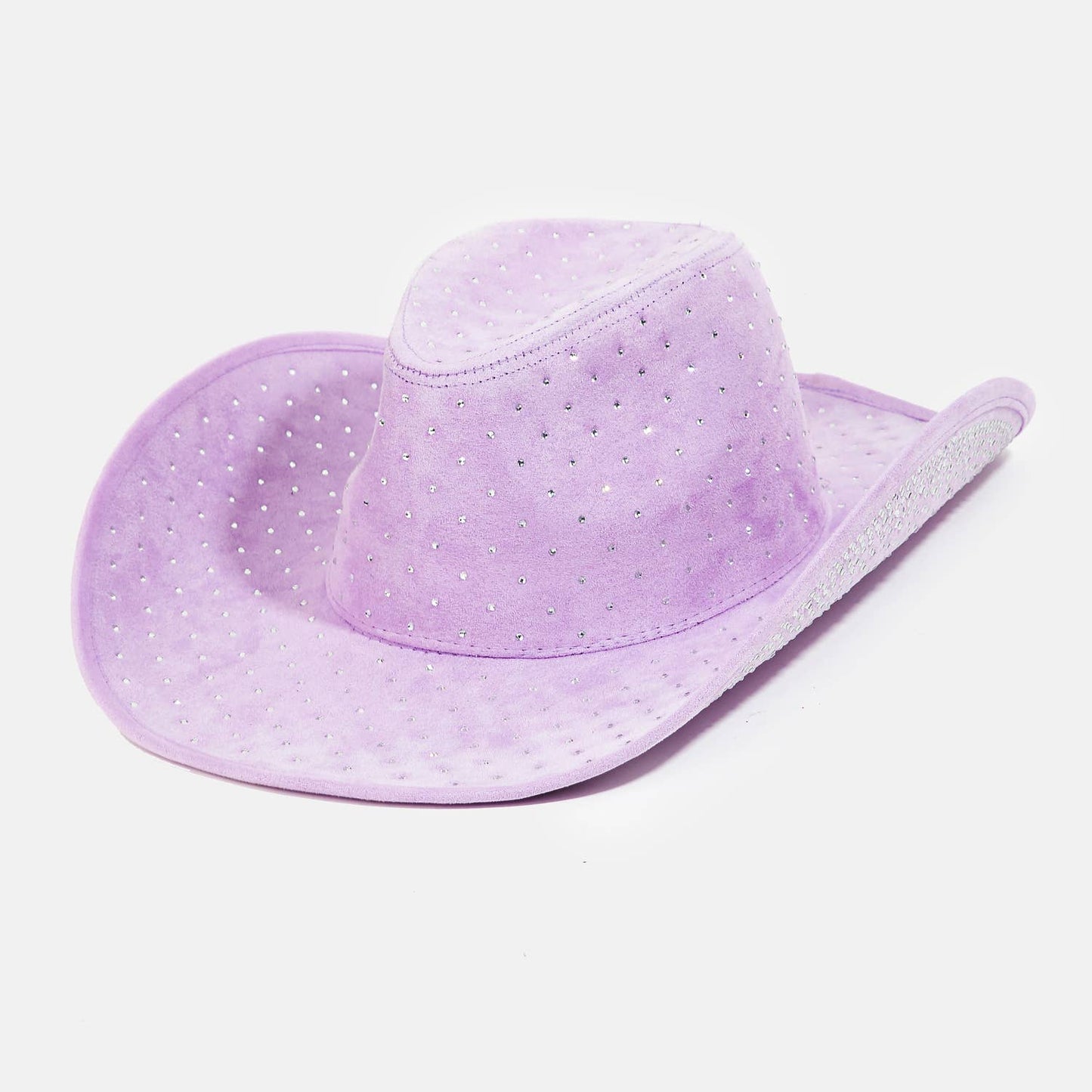 Studded Pattern Cowboy Hat Ivory