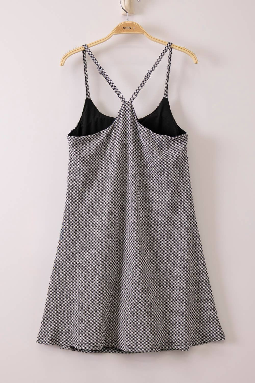 Textured Checkered Red Tennis Dress