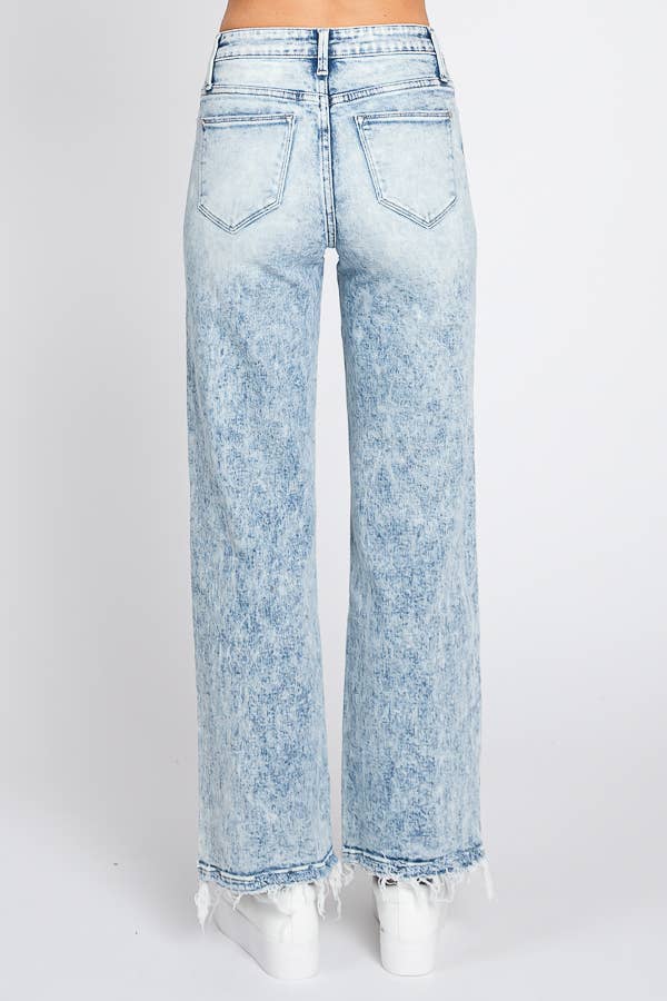 SUPER HIGH RISE STRETCH CLASSIC STRAIGHT JEANS