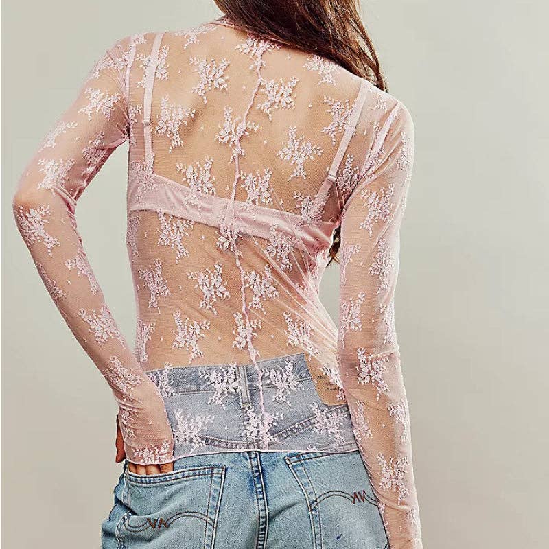 Mesh Top Pink