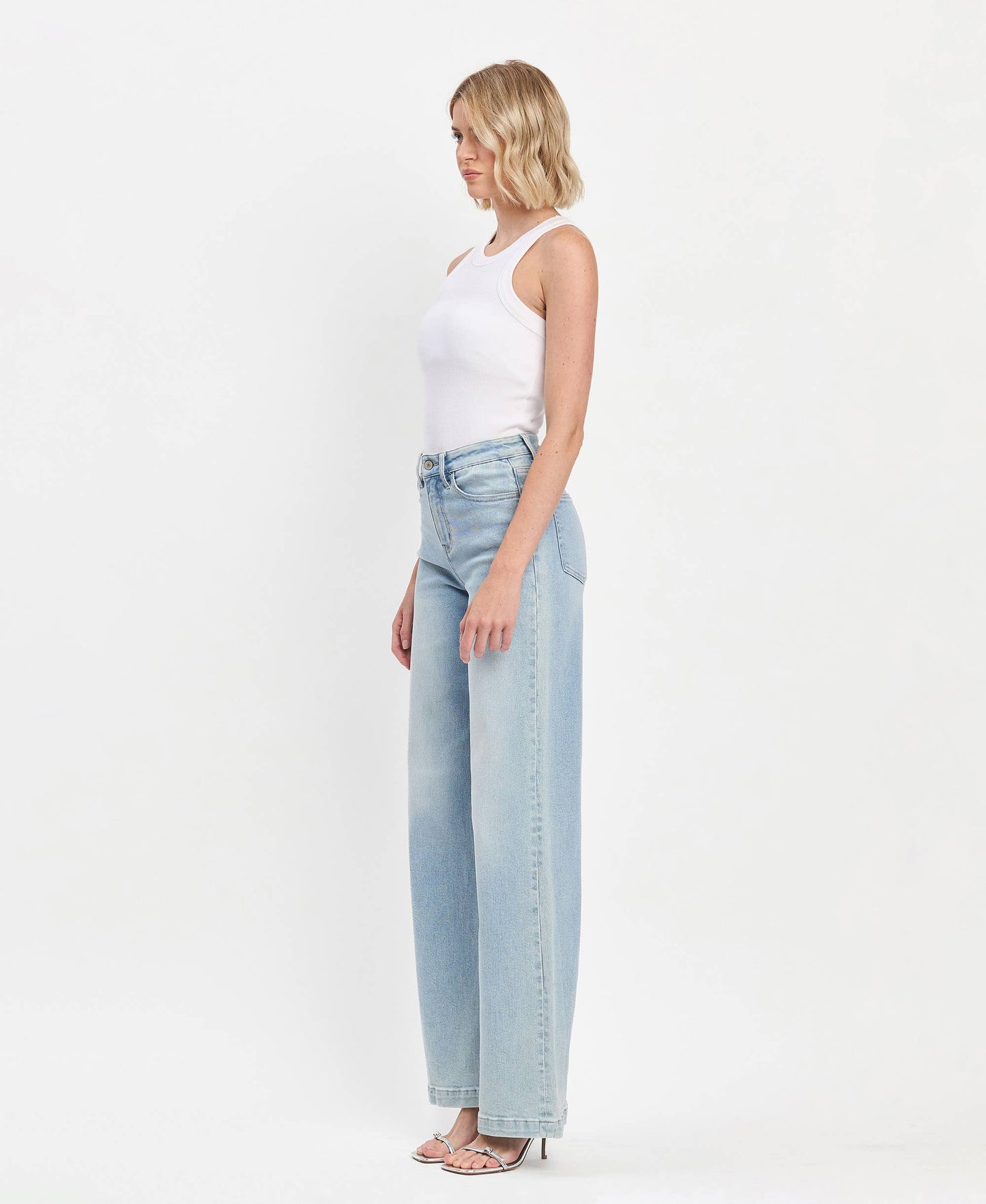 Full Length Wide Leg Jeans