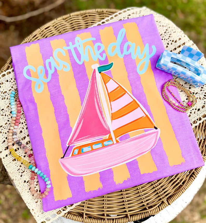 Seas the Day Summer Comfort Colors Graphic Tee