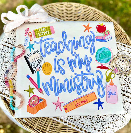 Teaching is my Ministry Graphic Tee Comfort Colors