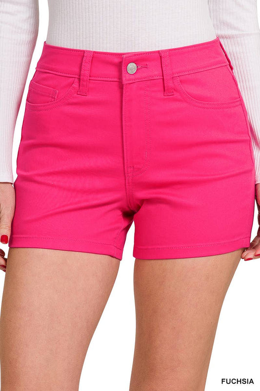 High Rise Pink Shorts